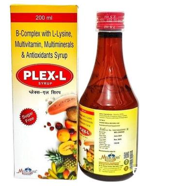 Sugar Free Plex-L Syrup - 200Ml - Drug Type: General Medicines