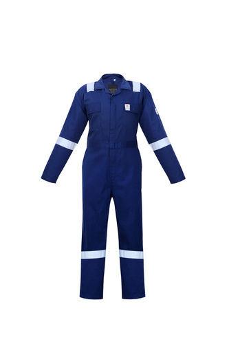 Cotton Navy Blue Treated Fr Coverall 