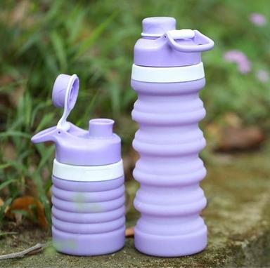 Customized Color Acceptable New Bpa Free Folding Silicone Camping Water Bottle