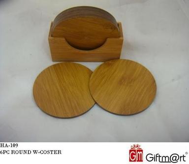  गोल लकड़ी का कोस्टर (6 पीस.) 