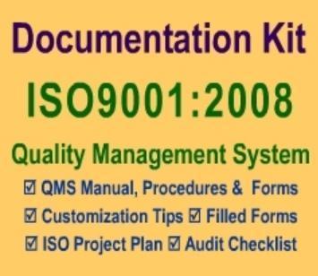 Iso9001:2008 Documentation Kit (In Word / Excel Format)