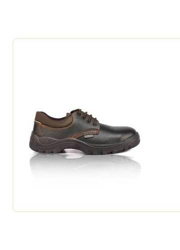 Stylish And Professional Leather Black Safety Shoe Size: Various