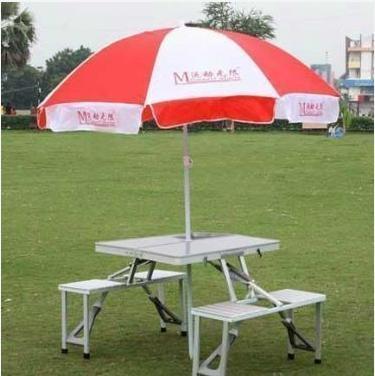 Folding Picnic Table Set With Umbrella