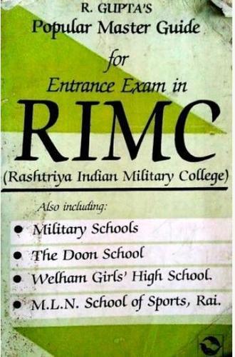 Popular Master Guide For Entrance Exam In Rimc Rashtriya Indian Military College Book