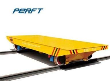 Liquid Low-Bed Factory Motorized On Rail Flat Transfer Car For Industrial Material Transportation