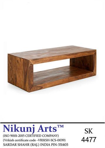 Nikunj Brown Solid Sheesham Wooden Modern TV Cabinet