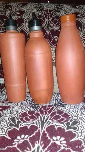 Brown Terracotta Clay Water Bottles