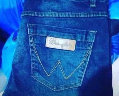Blue Branded Mens Denim Jeans