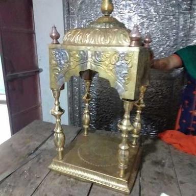 Gold Brass Pooja Mandir