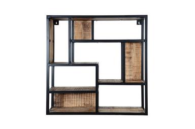 Square Wall Rack Size: 80X80X18 Cm