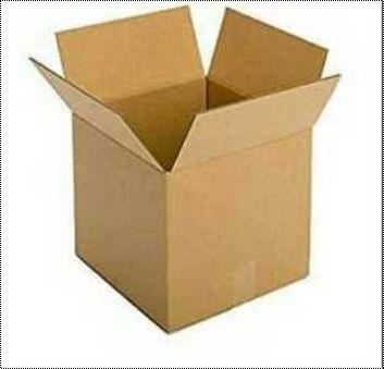 Brown Square Shape Corrugated Box 