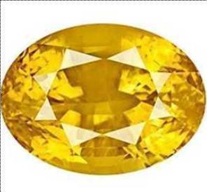 Yellow Color Pukhraj Stone