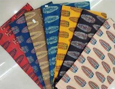 Kutchi Traditional Natural Handblock Ajarak Print Fabrics