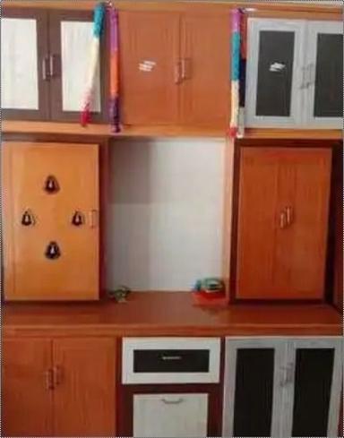 Dark Brown Pvc Cupboard For Kitchen 