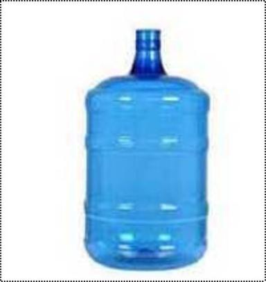 Blue Transparent Round Plastic Water Jar