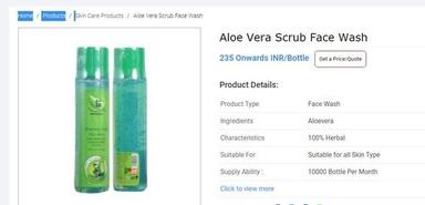 Aloe Vera Scrub Face Wash