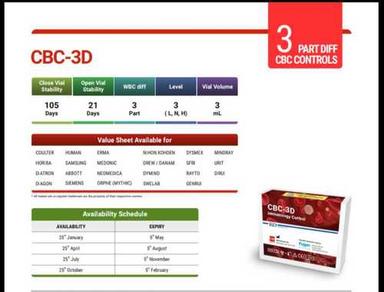 Hematology Control from R and D Reagents