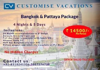Bangkok And Pattaya Tour Package Services