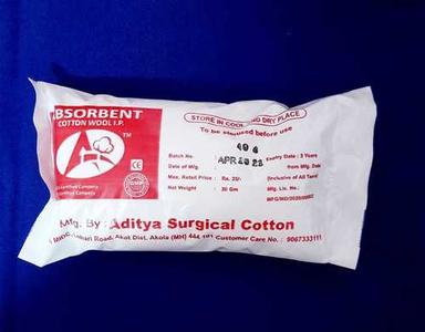 White Surgical Absorbent Cotton Wool 20G