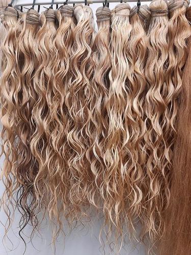 Indian Blonde Curly Human Hair