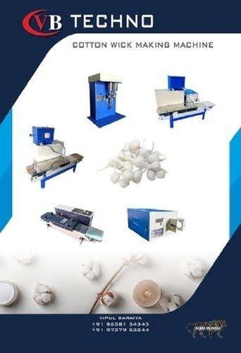 Blue Round And Long Cotton Wick Making Machine