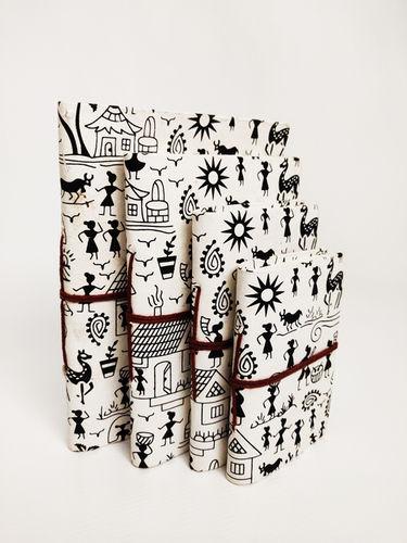Printed Decorated Handmade Diaries Sewing Binding