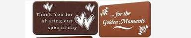 Brown Message Or Image Printed Embossed Chocolate