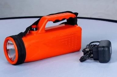 Cool White Orange Rechargeable Led Plastic Torches