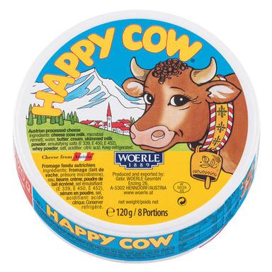 Happy Cow Processed Plain Cheese 120G Age Group: Baby