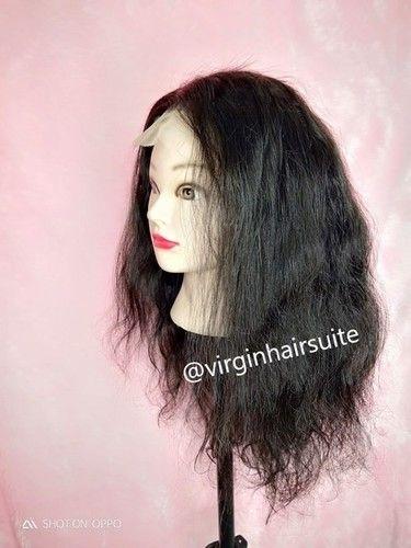 Natural Color1B Virgin Remy Human Hair Wig