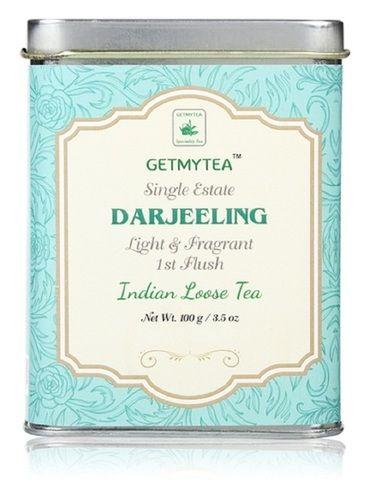 Getmytea Darjeeling First Flush Light And Fragant Single Estate First Flush Black Loose Leaf Tea Can 100G
