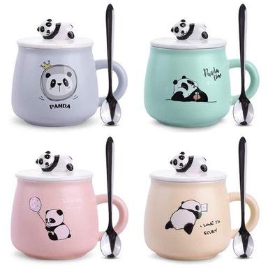 Any Panda Printed Coffee Mug With Spoon