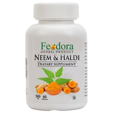 Herbal Neem And Haldi Immunity Booster 500 Mg Capsules Shelf Life: 1 Years