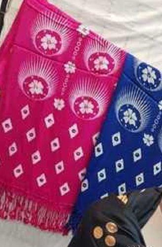 Women Shatin And Rayon Printed Dupatta Bust Size: No Inch (In)