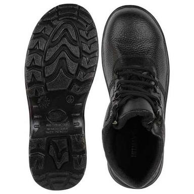 Leather Hitman Rover Black Pu Safety Shoes