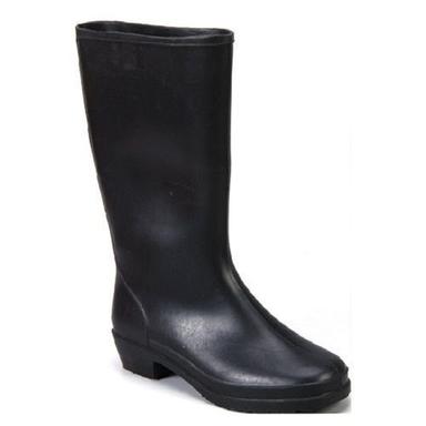 Mens Black Oil Acid Chemical Resistant Industrial Safety Long Gumboots Size: Standard