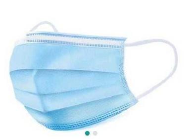 Personal Care Sky Blue Color Polypropylene 3 Layer Disposable Face Mask Age Group: Women