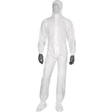 Disposable White S-Xl Size Antistatic Non Woven Full Body Coverall With Elastic Hood Gender: Unisex