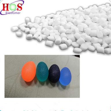 Very Soft And Plain Blue Color Tpe Compound For Making Massage Ball With Anti Crack Properties Grade: A