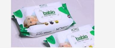 Novel Babio Baby Wet Wipes Packets With Pleasant Lemon Fragrance (80 Wipes In Packets) Age Group: Infants