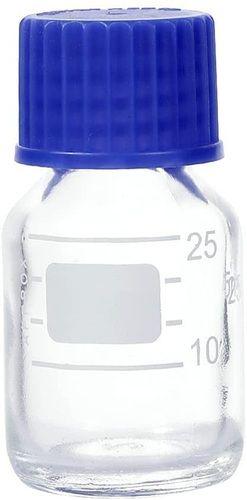 Transparent Borosilicate Glass Round Lab Media Storage Bottles For Pharmaceutical Use