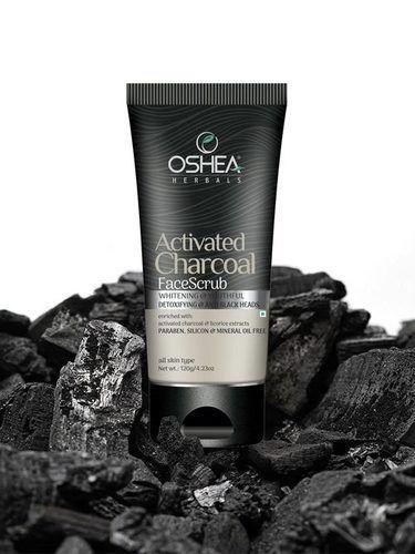 Paraben And Silicon Free Activated Charcoal Anti-Blackhead Face Scrub With Liquorice Extract Ingredients: Herbal
