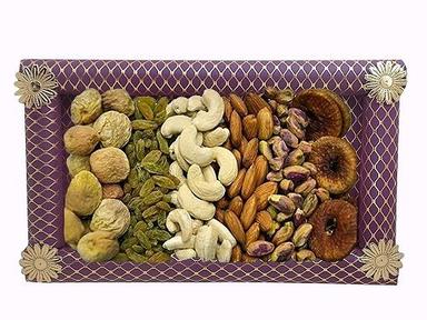 Fully Decorative Tray Containing 100% Natural And Organic Dry Fruits Grade: A