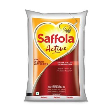 Pure Saffola Active Refined Rice Bran And Soyabean Cooking Oil Application: Kitchen