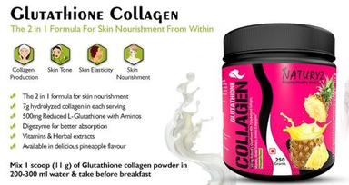 Pineapple Flavor Glutathione Collagen Powder For Skin Nourishment - 250 Gram Pack Efficacy: Promote Nutrition