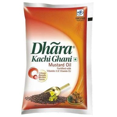 A Grade 100% Pure Dhara Kachi Ghani Mustard Cooking Oil, Available In 1 Litre Application: Domestic