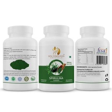 Herbal Supplements Goldenacacia Herrbals Spirulina Powder 100G