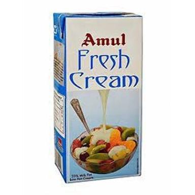 White Skimmed Fresh Cooking Amul Cream ,250 Ml Tetra Pack 
