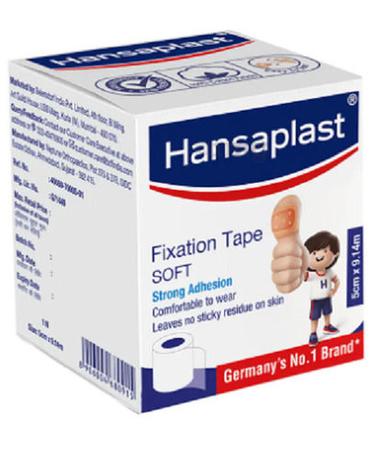 Brown Hansaplast Fixation Tape With Soft And Strong Adhesion No Sticky For Injured Skin