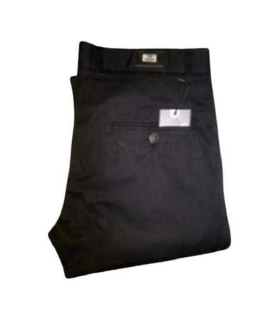 Dry Cleaning Plain Black Cotton Casual Wear Stretchable And Comfortable Pants
